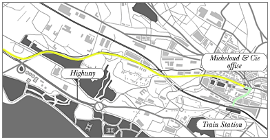 General map of Lausanne